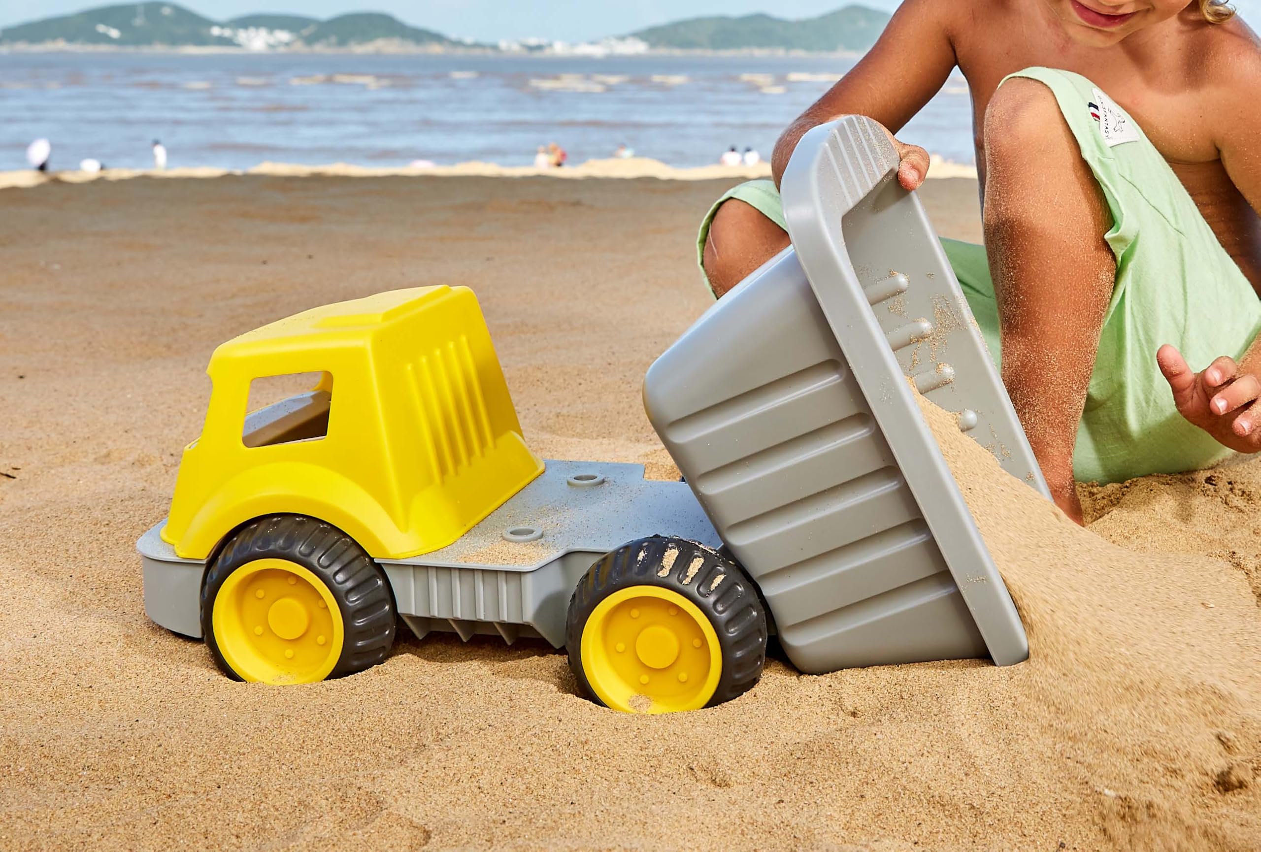 Hape E4084 Autoribaltabile Carica Trasporta camion giallo