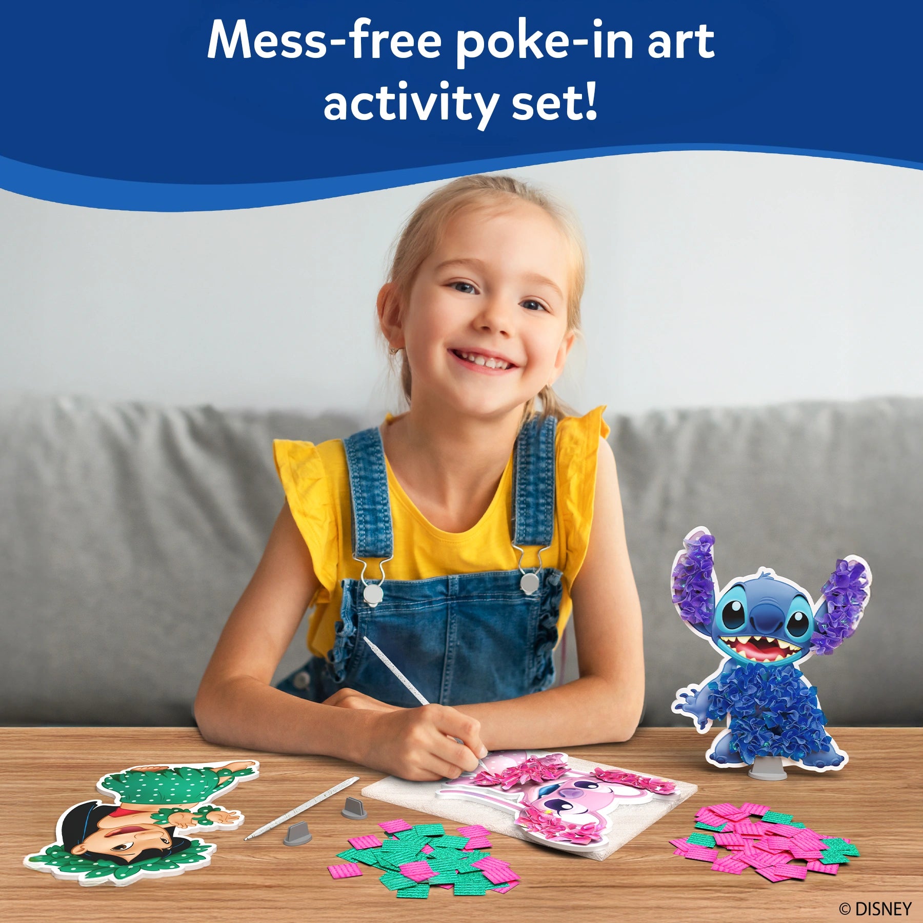 Skillmatics Poke-in Art Lilo Stitch kit mosaico stoffa