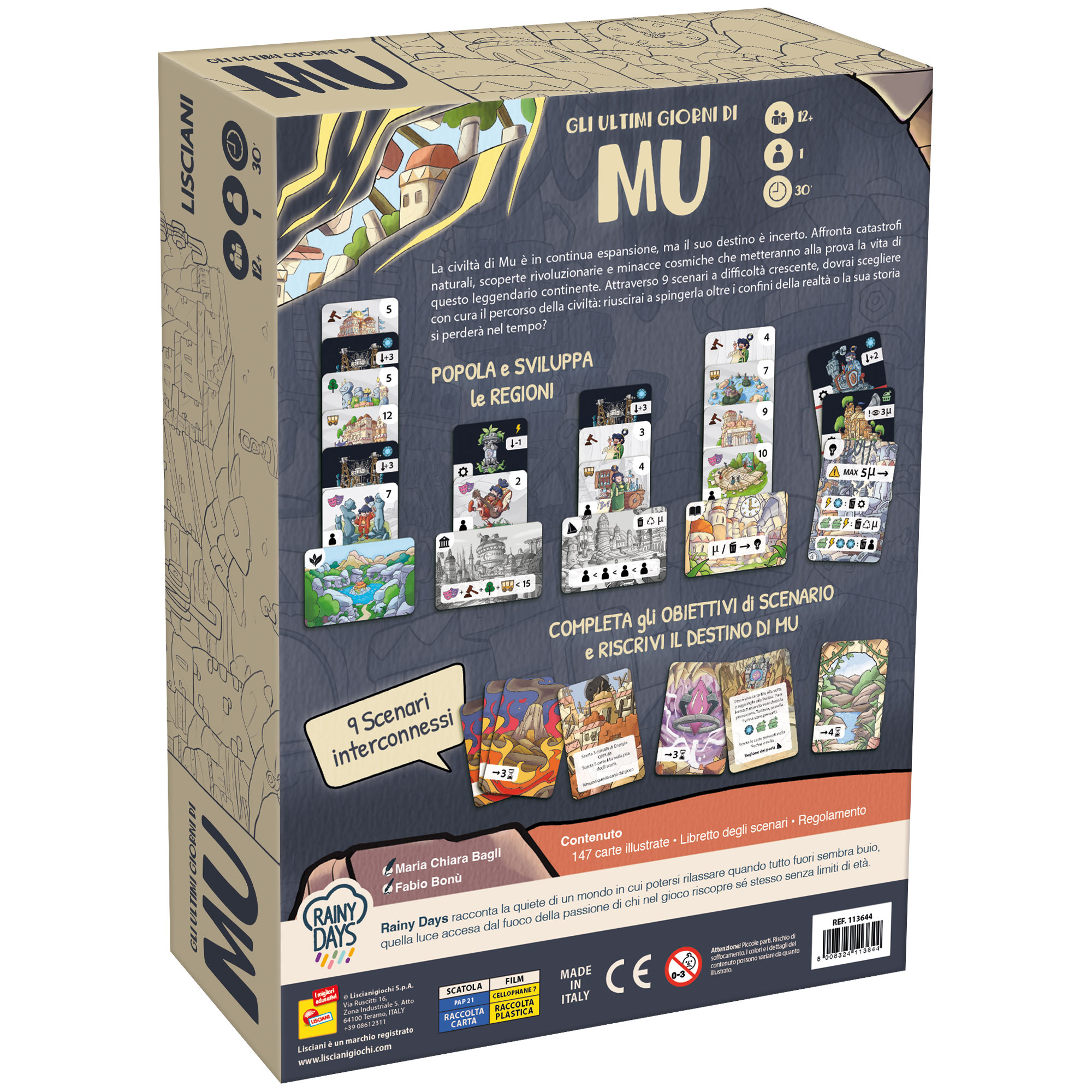 Lisciani Rainy Days Ultimi Giorni di Mu gioco 9 scenari