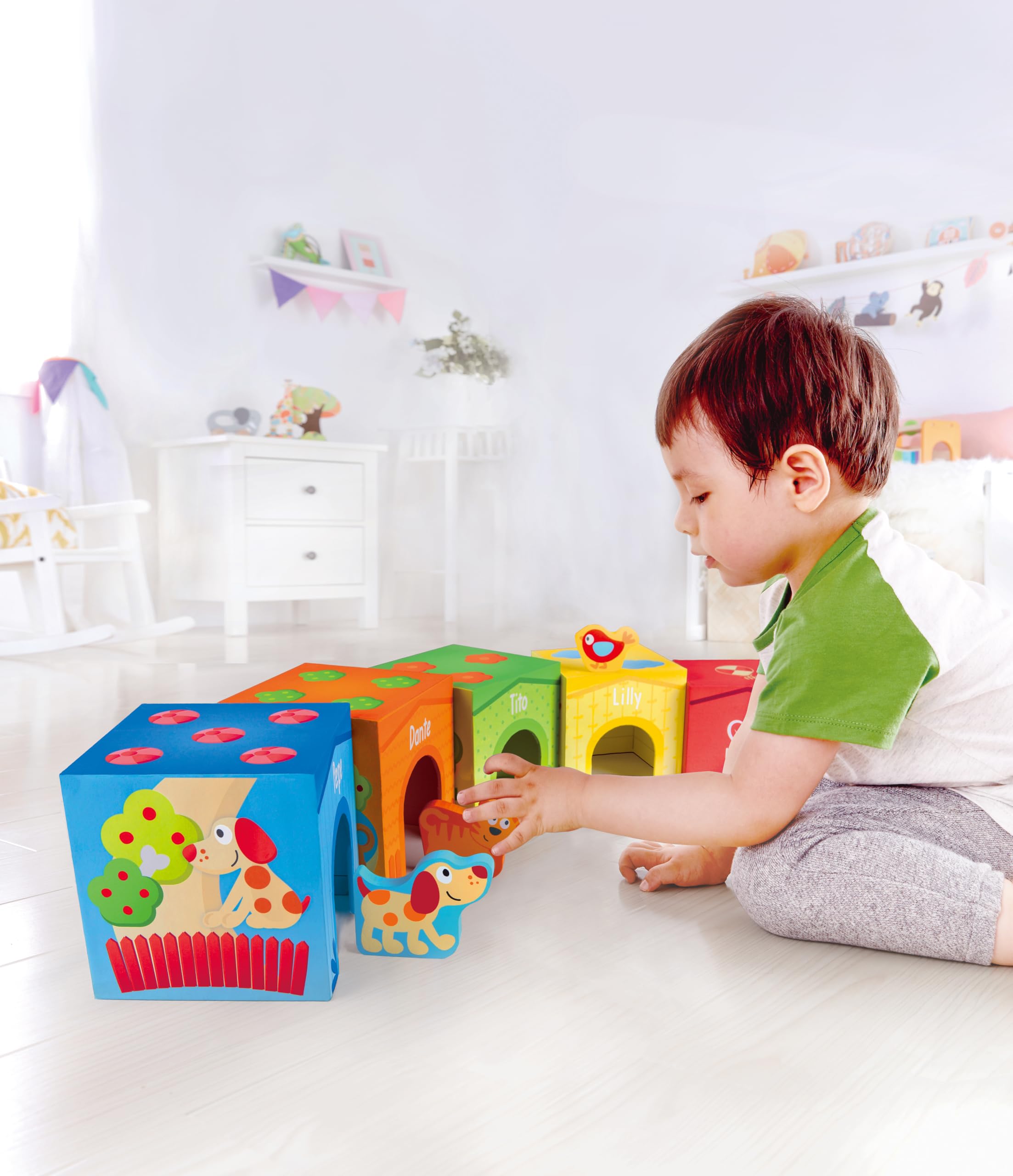 Hape Pepe e i Suoi Amici puzzle 3 in 1 in legno progressivo