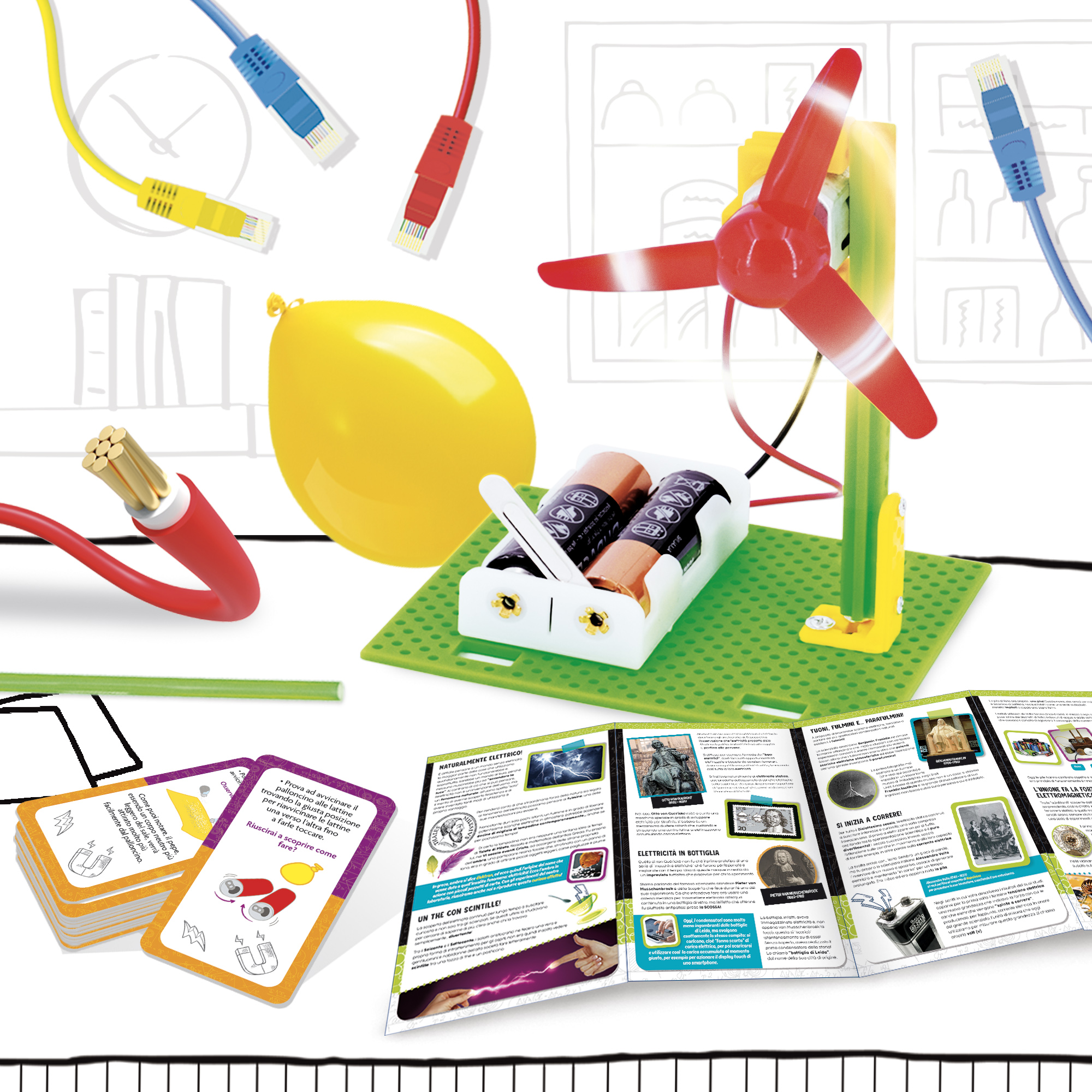 Lisciani I'm Genius Pocket kit elettricità ventolina