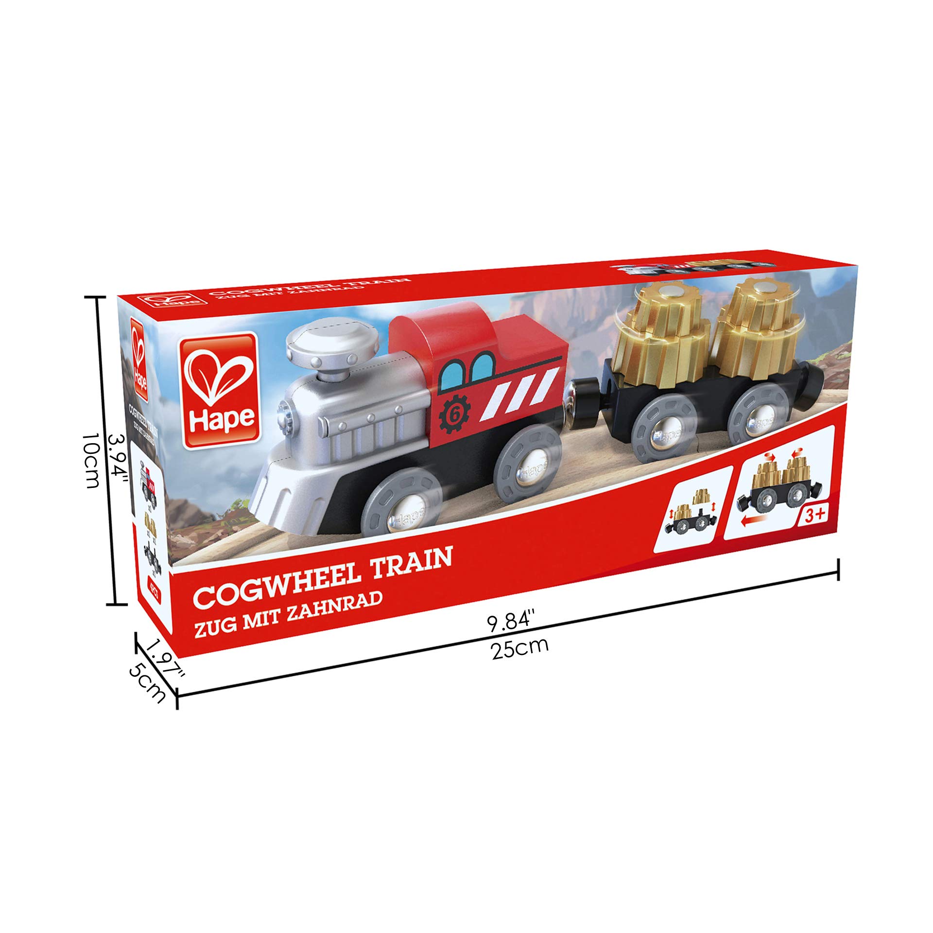 Hape E3751 Trenino Legno Ingranaggi Pista Ferroviaria