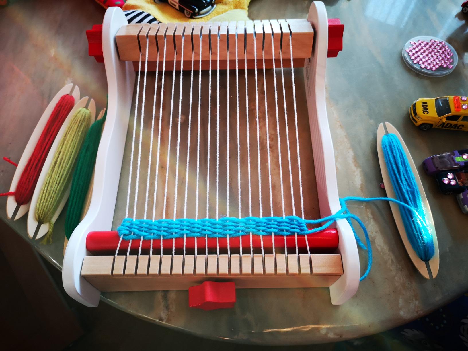 smallfoot Elsa 12042 telaio tessitura legno bambini