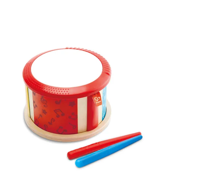 Hape Tamburo a due facce con bacchetta 12 mesi