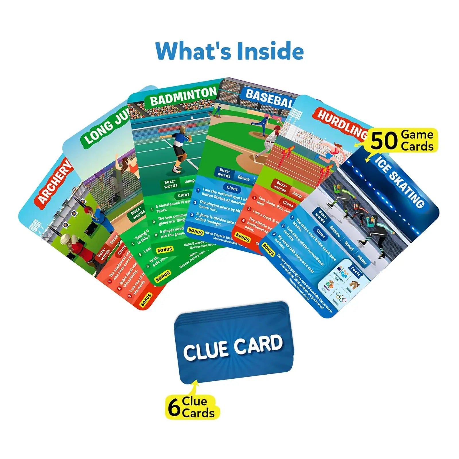 Skillmatics Guess in 10 World of Sports gioco carte sport