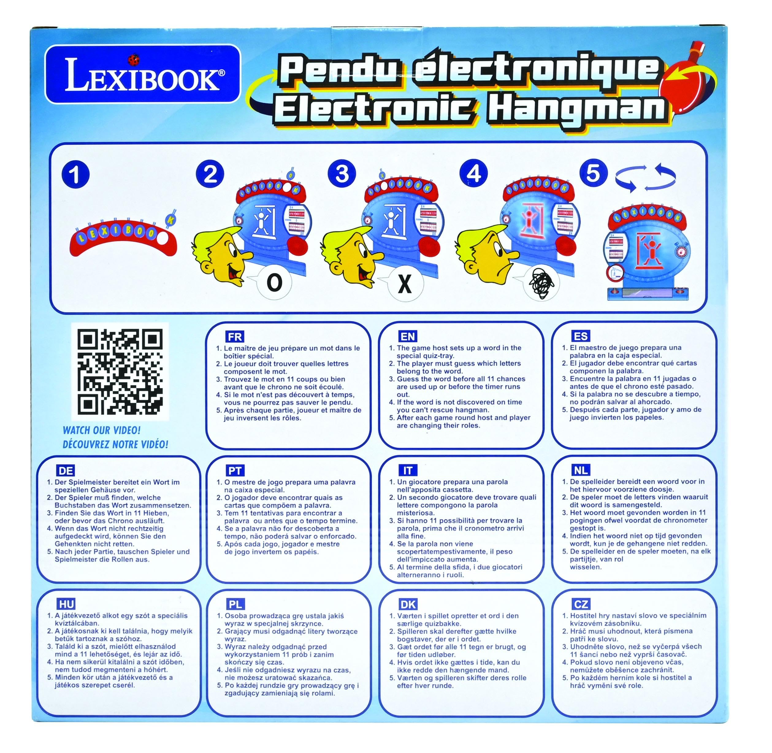Lexibook JG800LXB gioco impiccato elettronico bambini