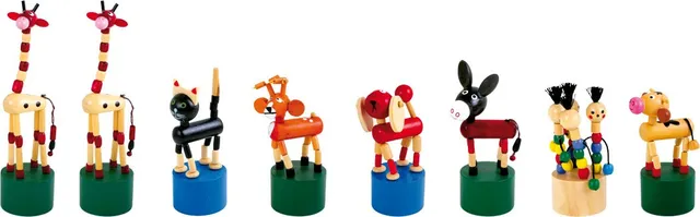 smallfoot 7228 Animali a Pressione animaletti 8 pezzi