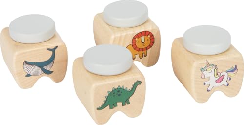 smallfoot 12727 portadenti legno silicone 4 soggetti