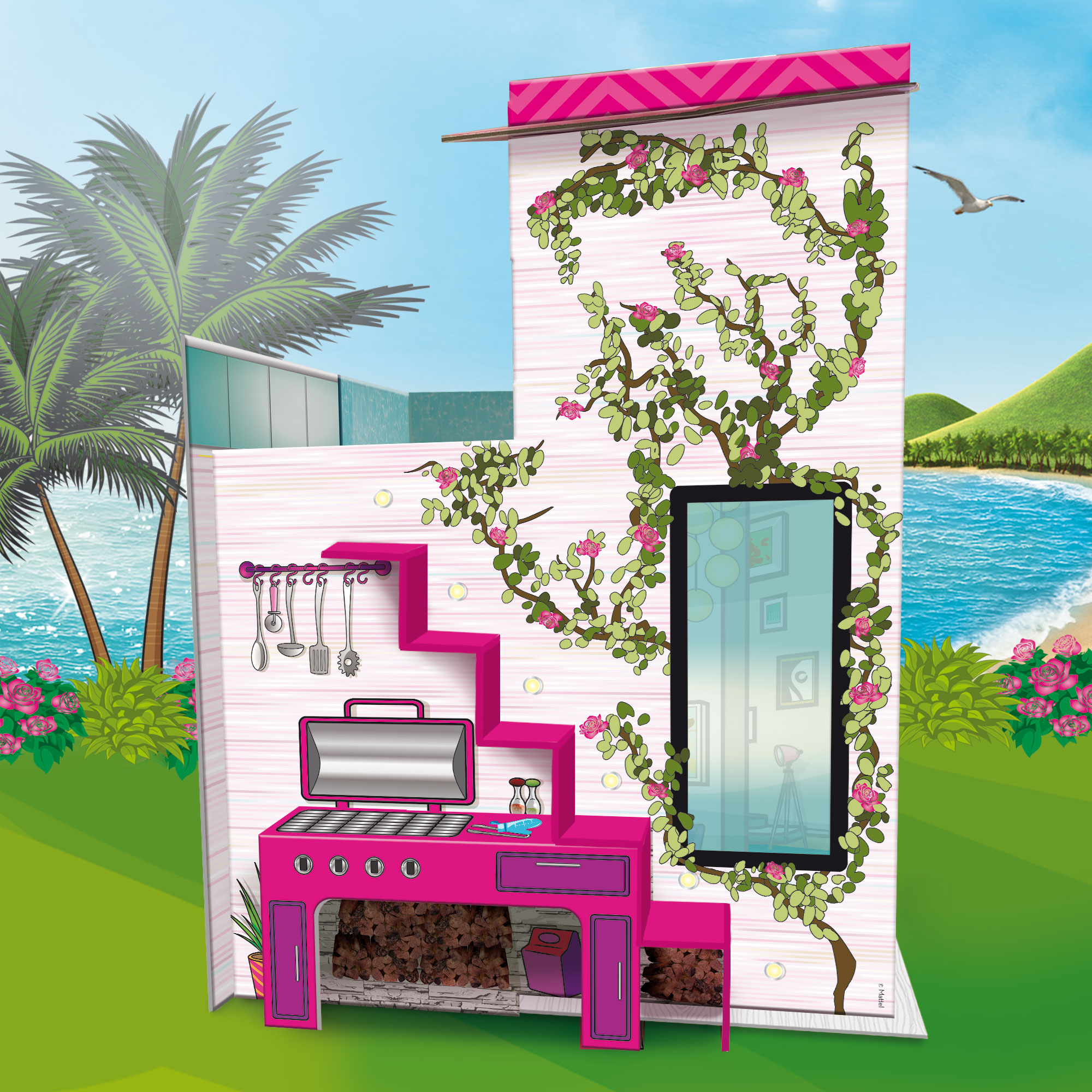 Lisciani Barbie Dream Summer Villa casa 2 piani con bambola