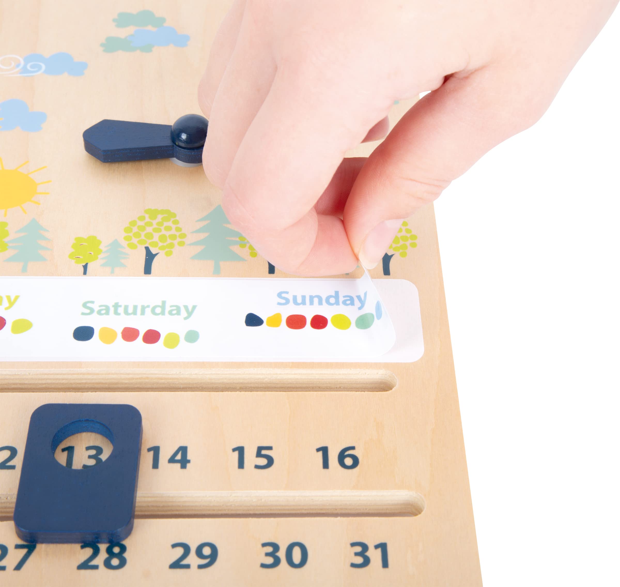 smallfoot Educate orologio didattico calendario legno