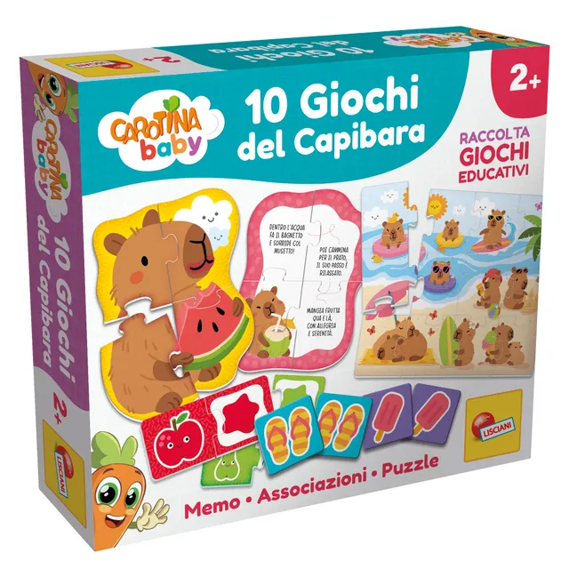 Lisciani Carotina Baby 10 Giochi Capibara giochi educativi 2 anni