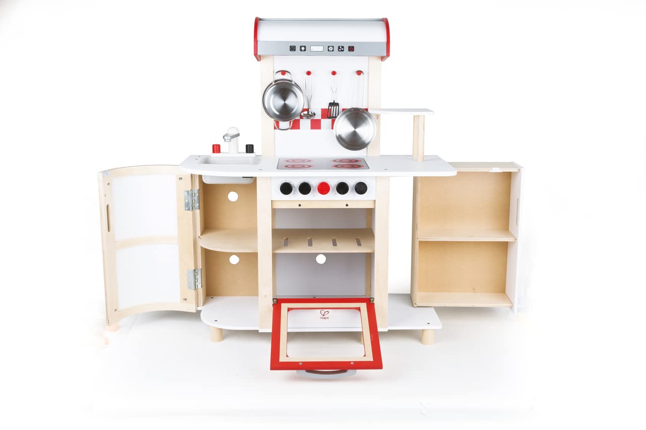 Hape E8018 Cucina multifunzione giocattolo con carrello