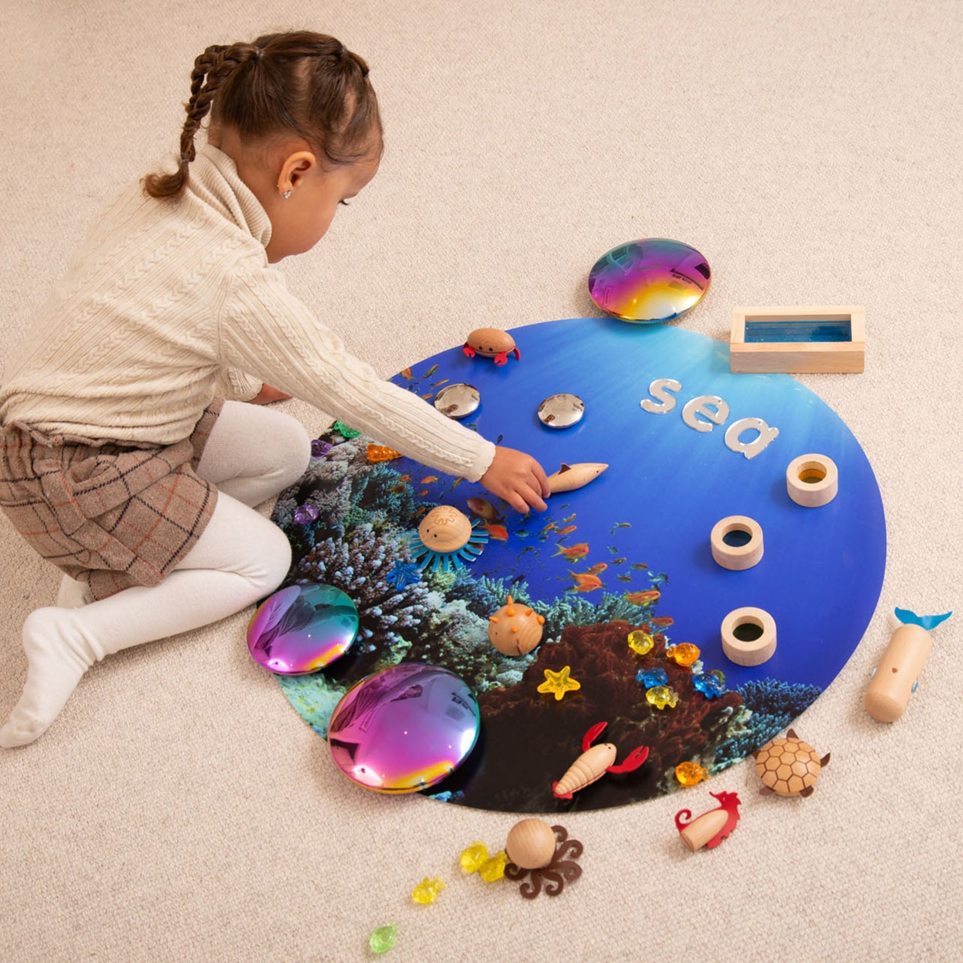 Tickit Under The Sea Discovery Play Mat tappeto mare luce