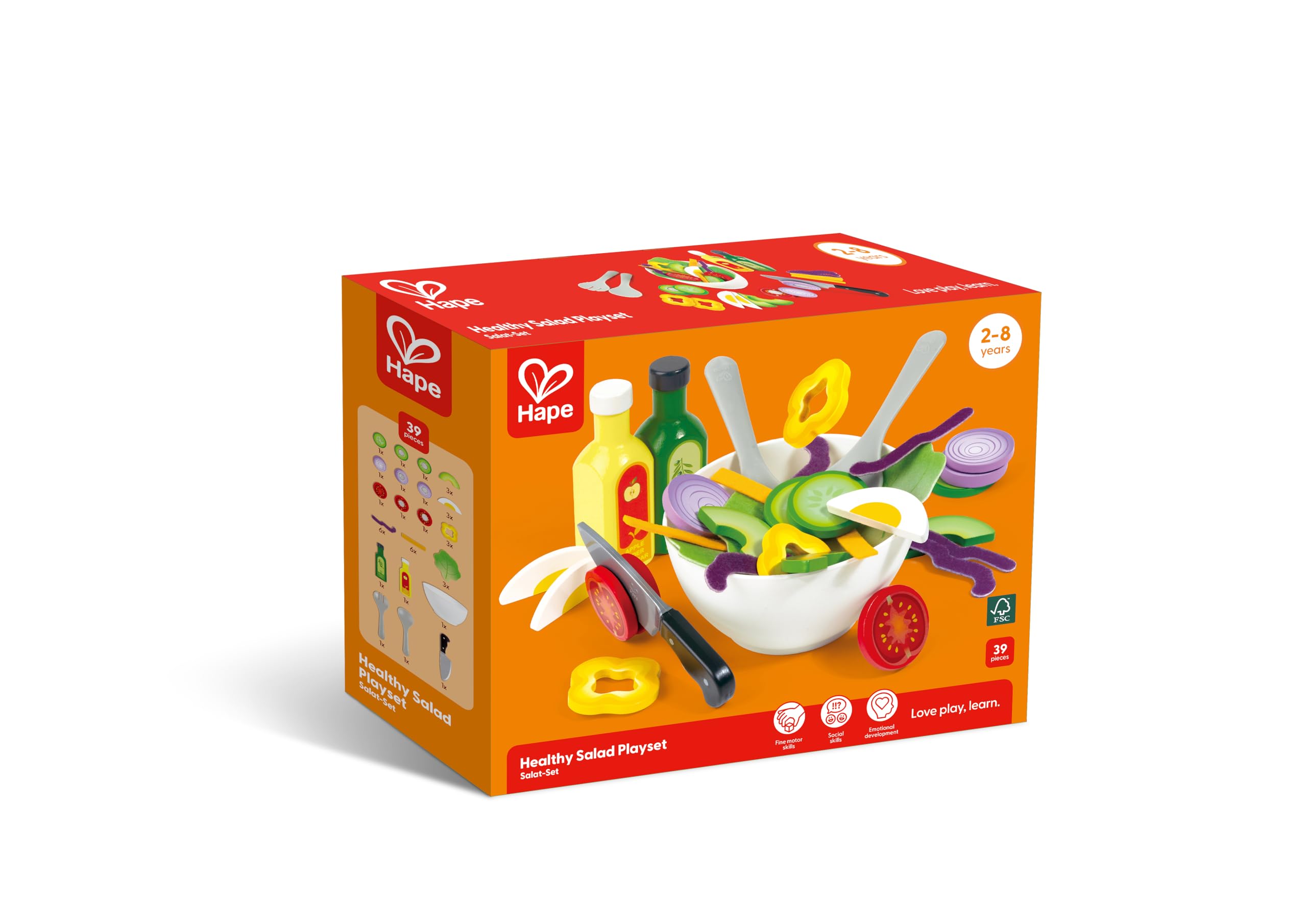 Hape Insalata Sana set cucina legno 3 anni