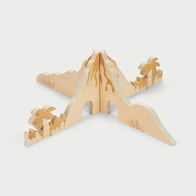 Tickit Jurassic Discovery Dividers scenario dinosauri legno 2 pz