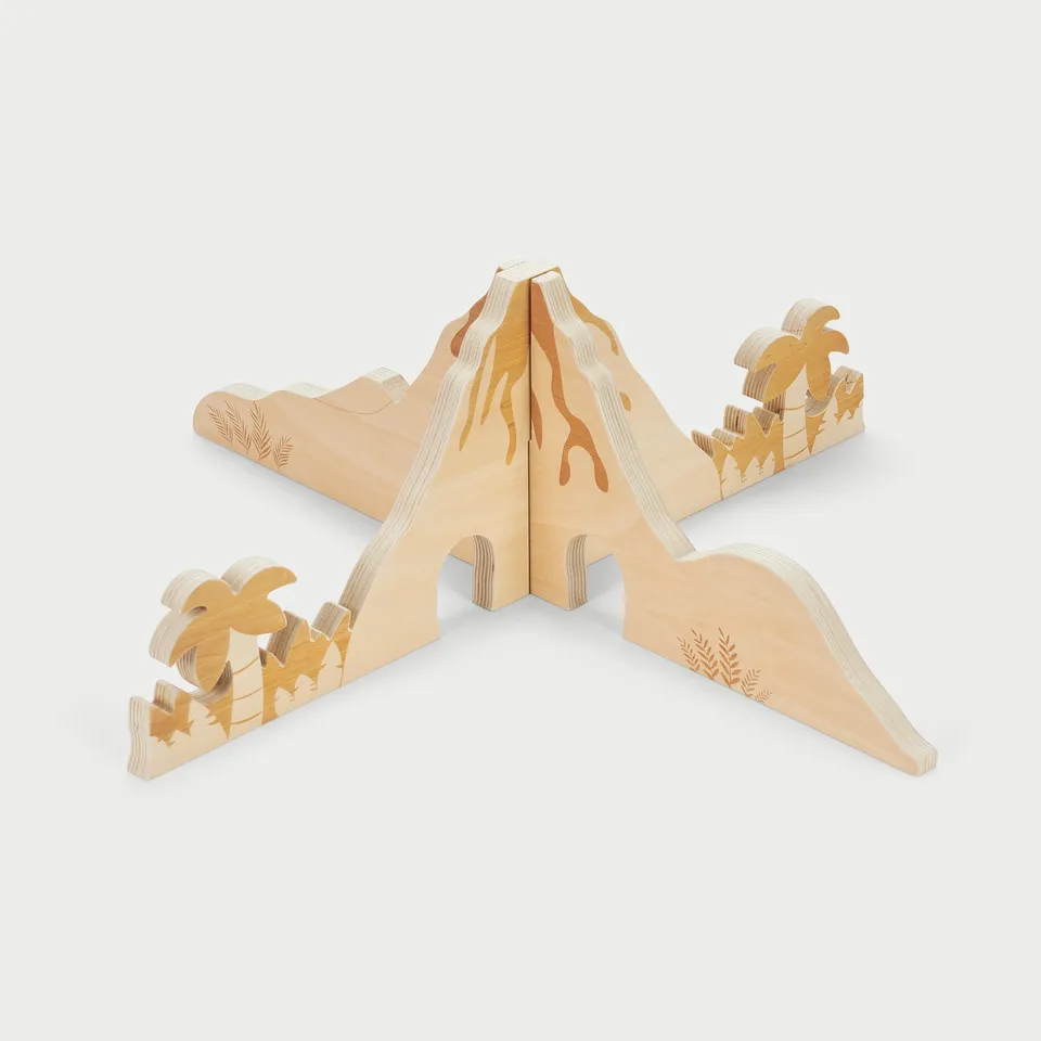 Tickit Jurassic Discovery Dividers scenario dinosauri legno 2 pz