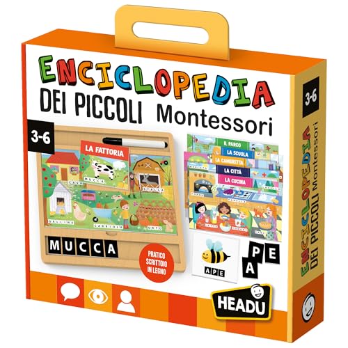 Headu Enciclopedia Piccoli Montessori IT57250 gioco educativo