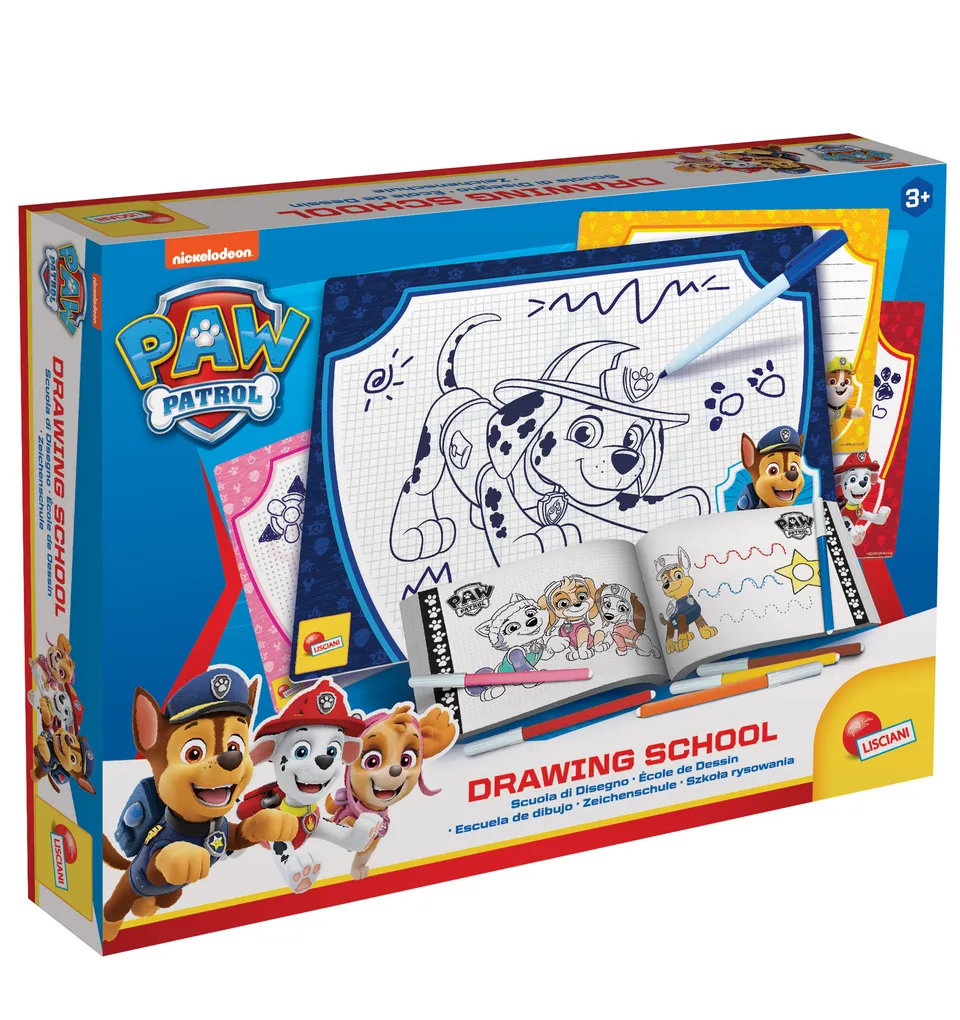 Lisciani Paw Patrol Drawing School kit disegno scrivi e cancella