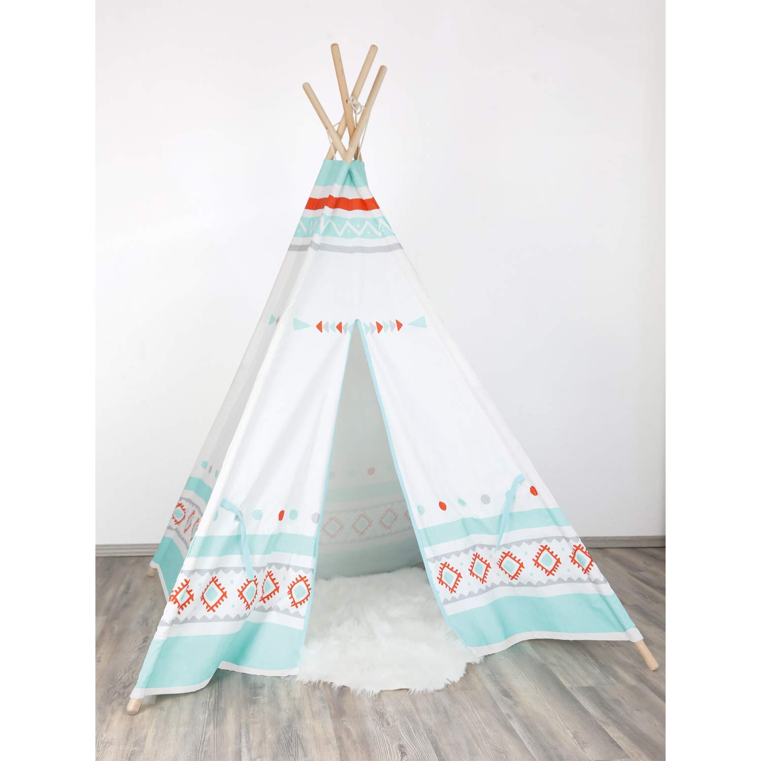 smallfoot Tenda Indiana gioco cotone legno bambini nascondiglio