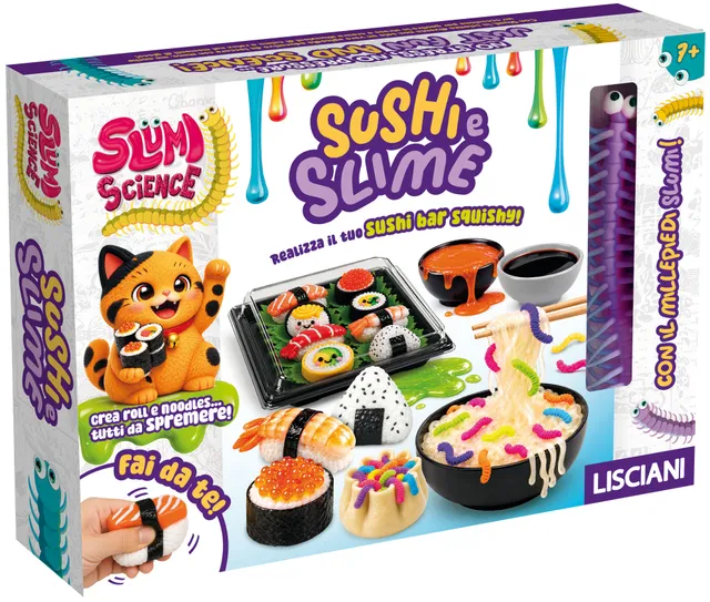 Lisciani Slumi Science Sushi e Slime kit slime squish