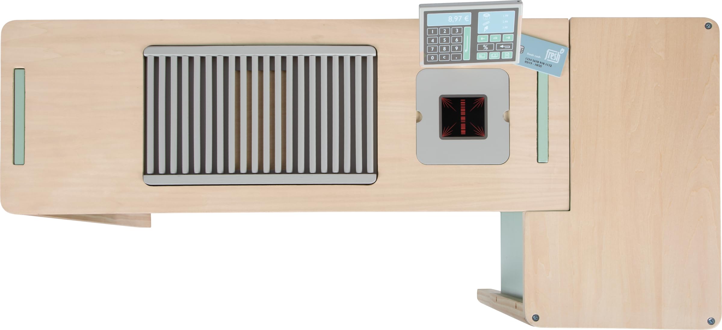 smallfoot 12688 cucina gioco negozio verde fresh con accessori