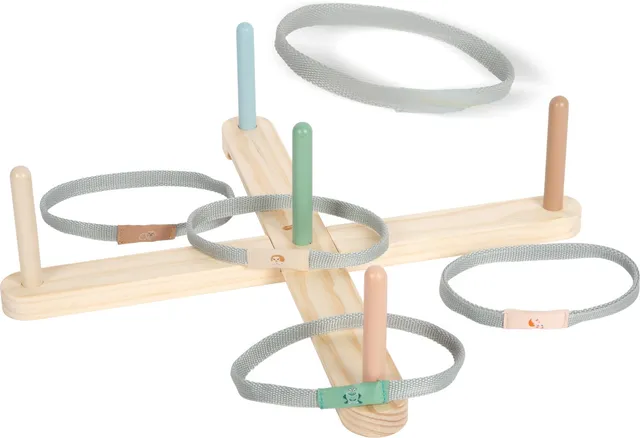 smallfoot Garden Buddies 12647 gioco anelli legno 5 pezzi
