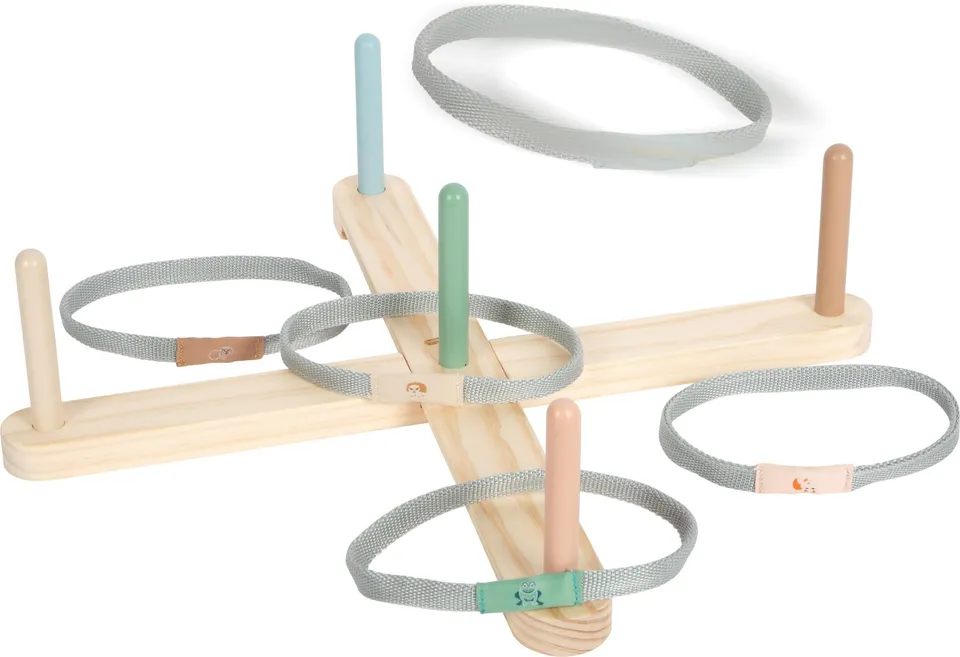 smallfoot Garden Buddies 12647 gioco anelli legno 5 pezzi