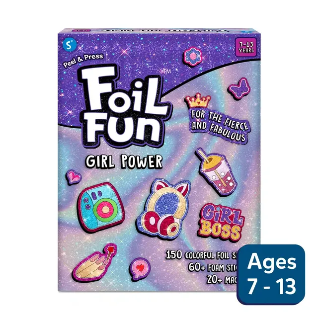 Skillmatics Foil Fun Girl Power kit foil magnetico 7-13 anni