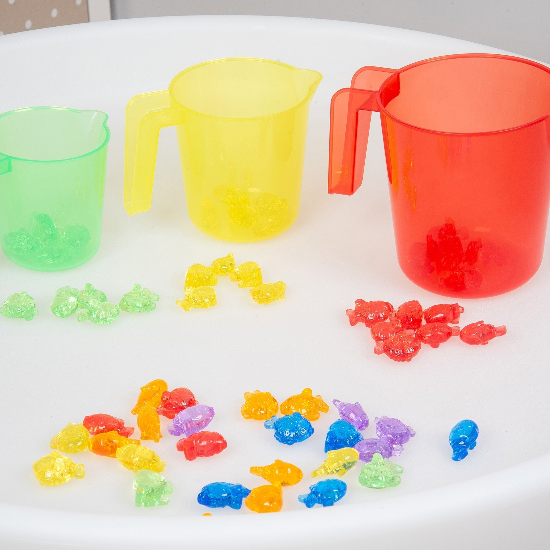 Tickit Translucent Colour Nesting Jugs brocche 3 pezzi