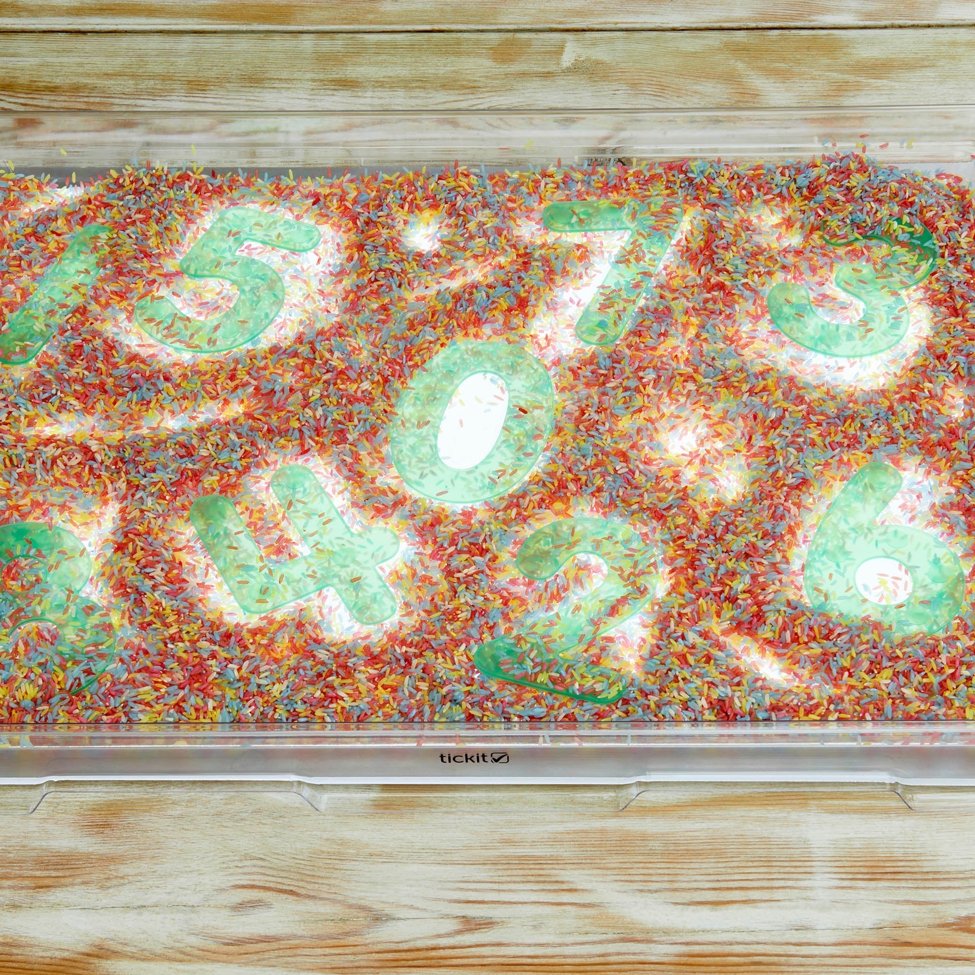 Tickit SiliShapes Dot Numbers numeri silicone verdi