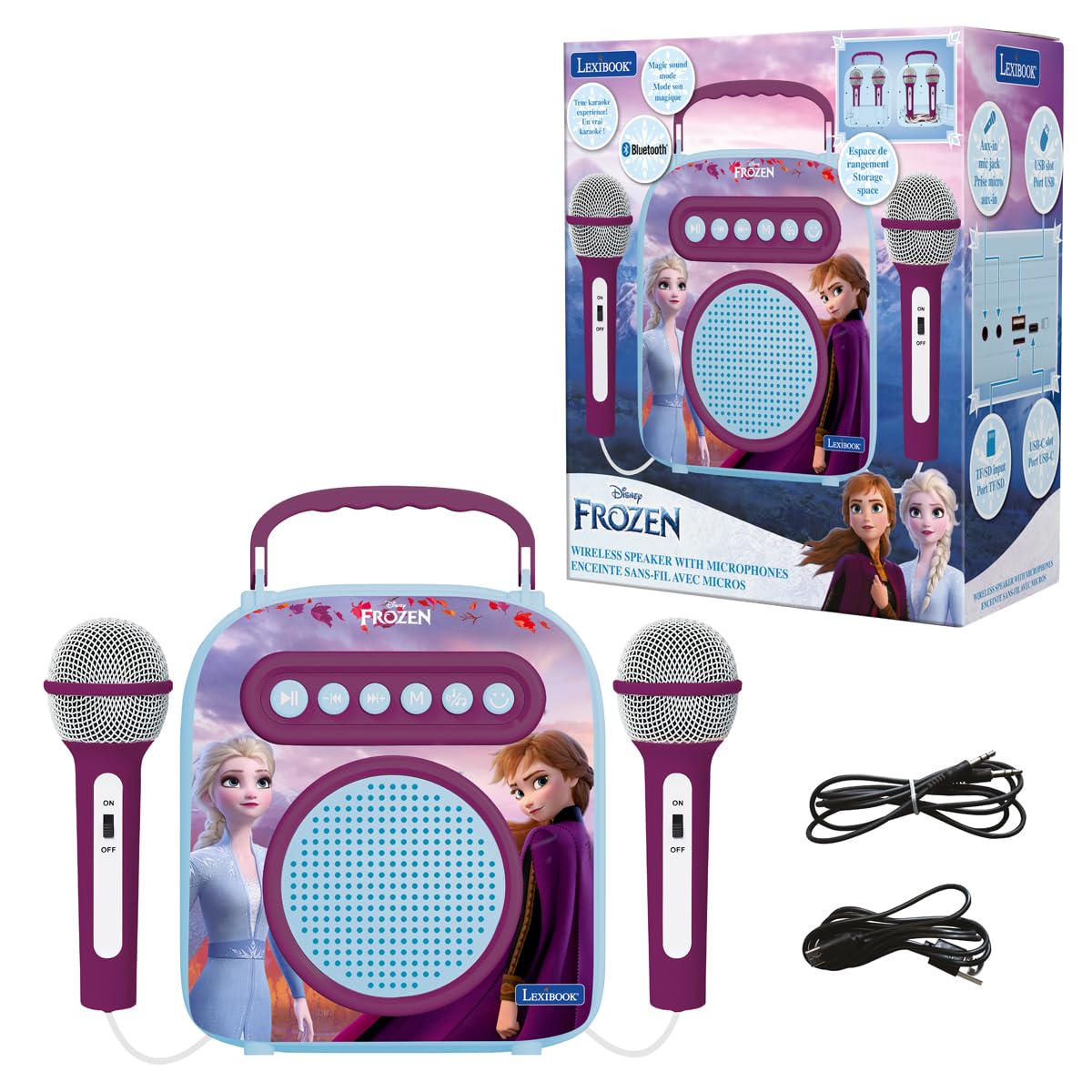 Lexibook Frozen BTC050FZ altoparlante karaoke con microfono
