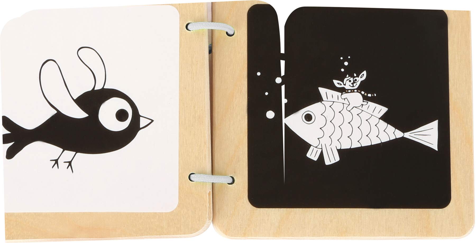 Small Foot 10862 libro in legno Ludwig contrasti 12 mesi