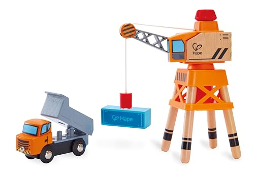 Hape Gru Braccio Grande 360° legno con camion