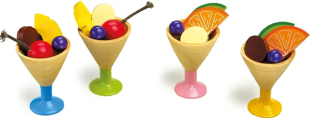 smallfoot 1776 set gelato legno 20 pezzi gioco ruolo 3 anni