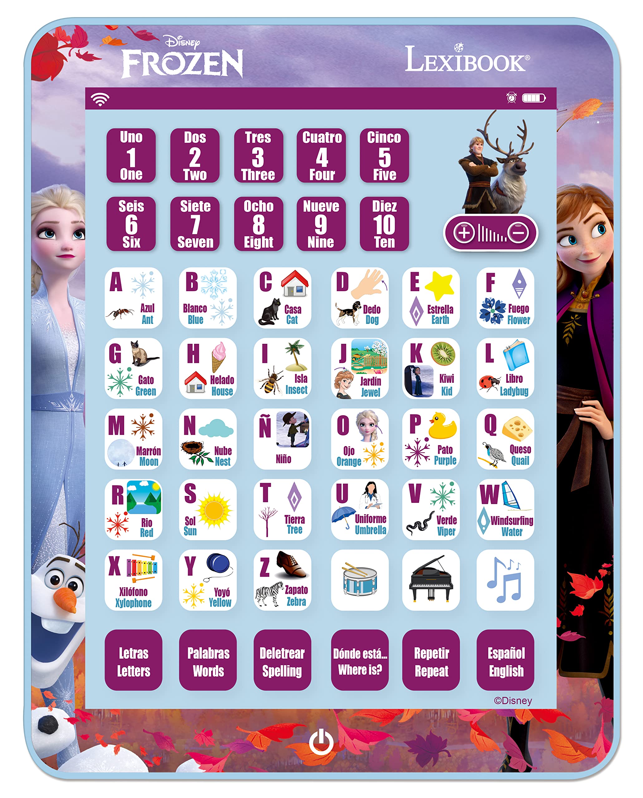 Lexibook Frozen JCPAD002FZi2 tablet educativo viola bilingue