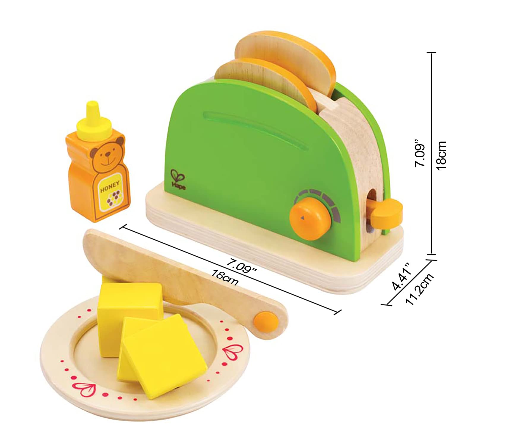 Hape E3105 Tostapane Pop-Up gioco cucina in legno
