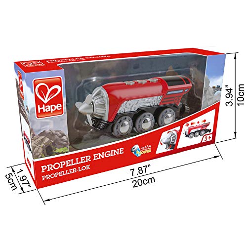 Hape Locomotiva con Elica trenino batteria rosso