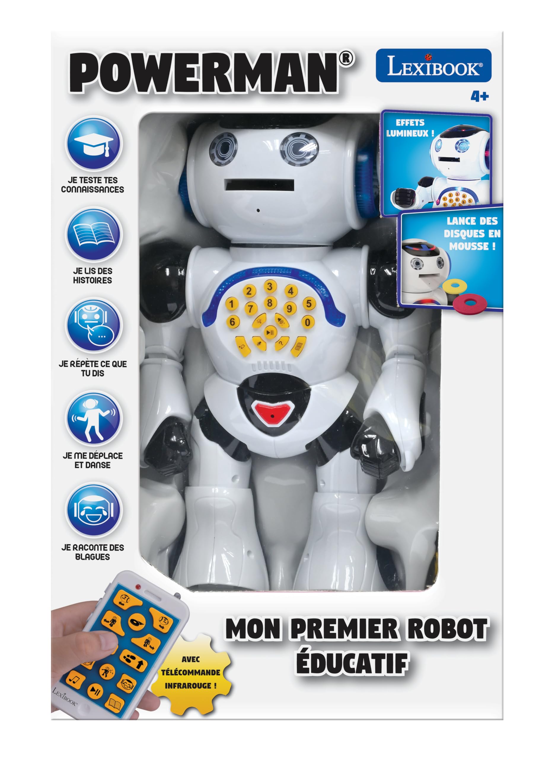 Lexibook Powerman ROB50FR robot blu telecomando