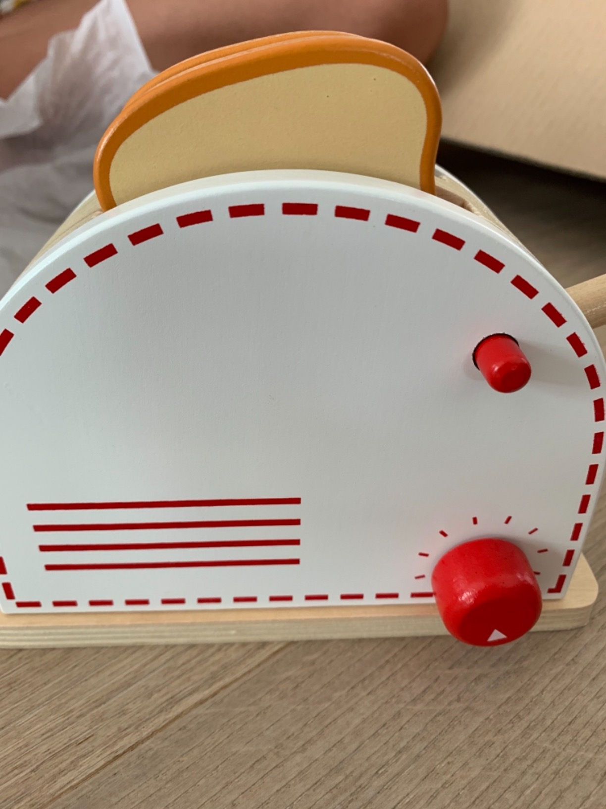 smallfoot set utensili cucina legno tostapane mixer 3 pezzi