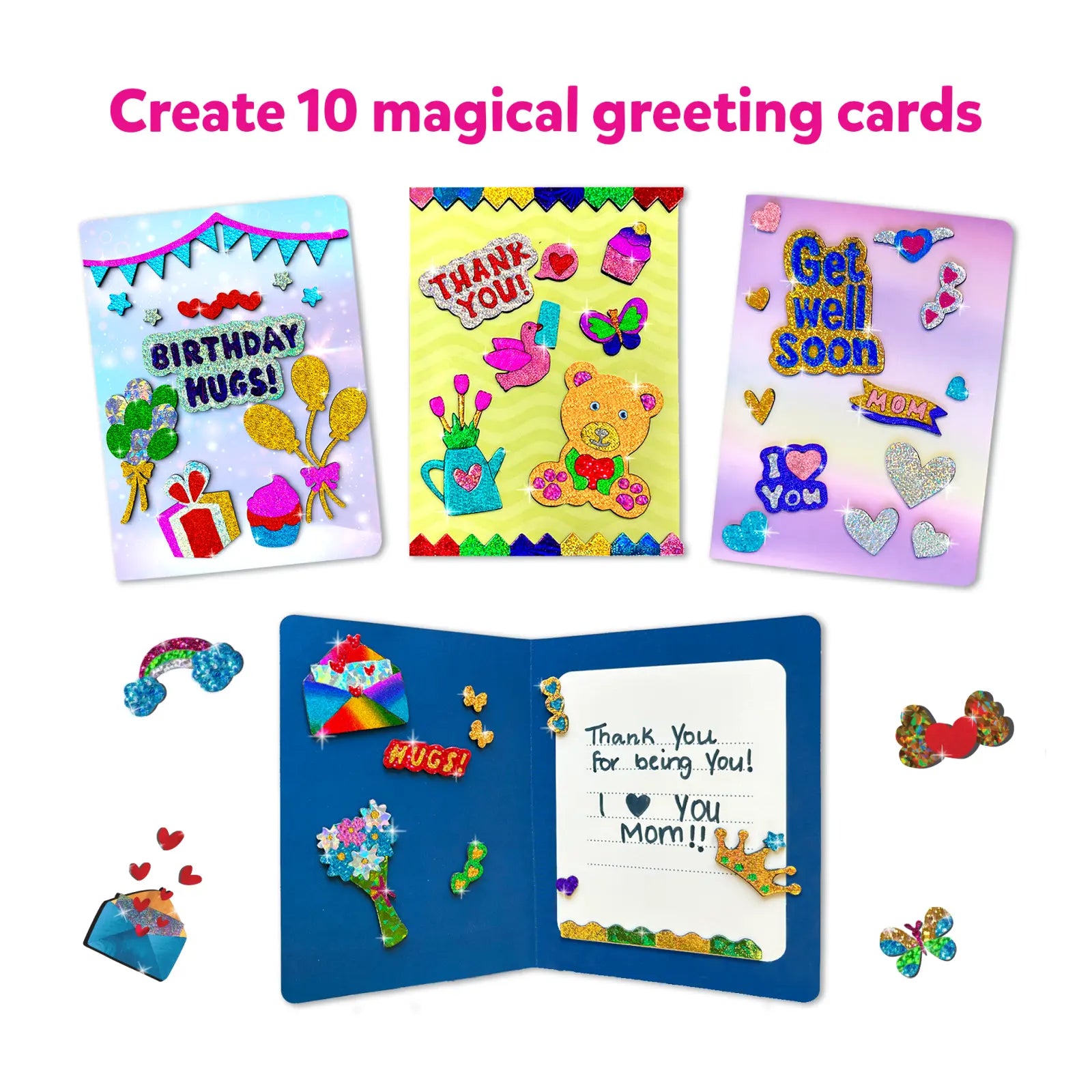 Skillmatics Foil Fun Card Making Set kit biglietti 10 pezzi