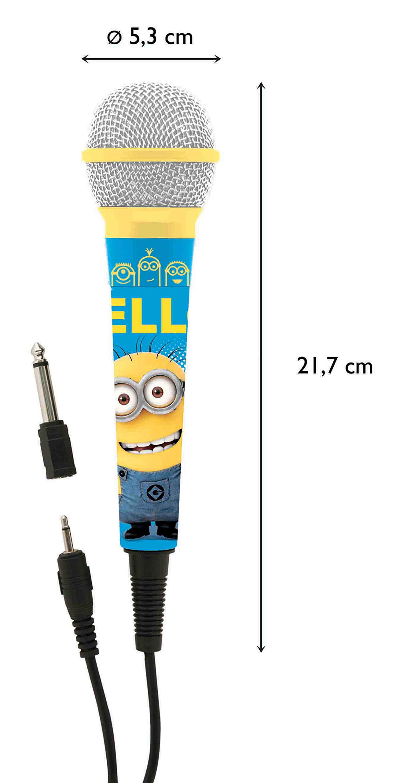 Lexibook Minions MIC100DES microfono karaoke bambini blu giallo