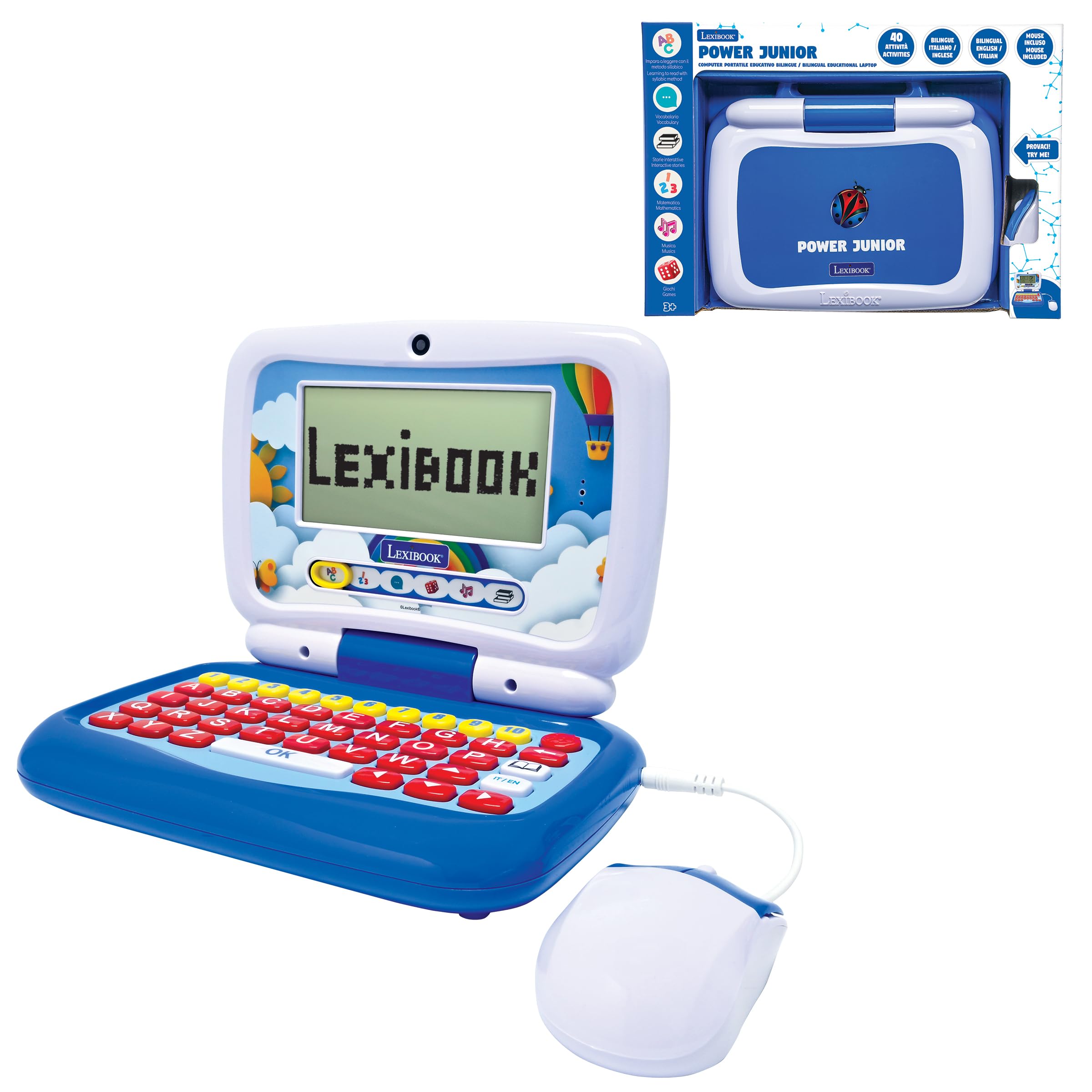 Lexibook JC398i5 computer educativo bilingue 40 attività