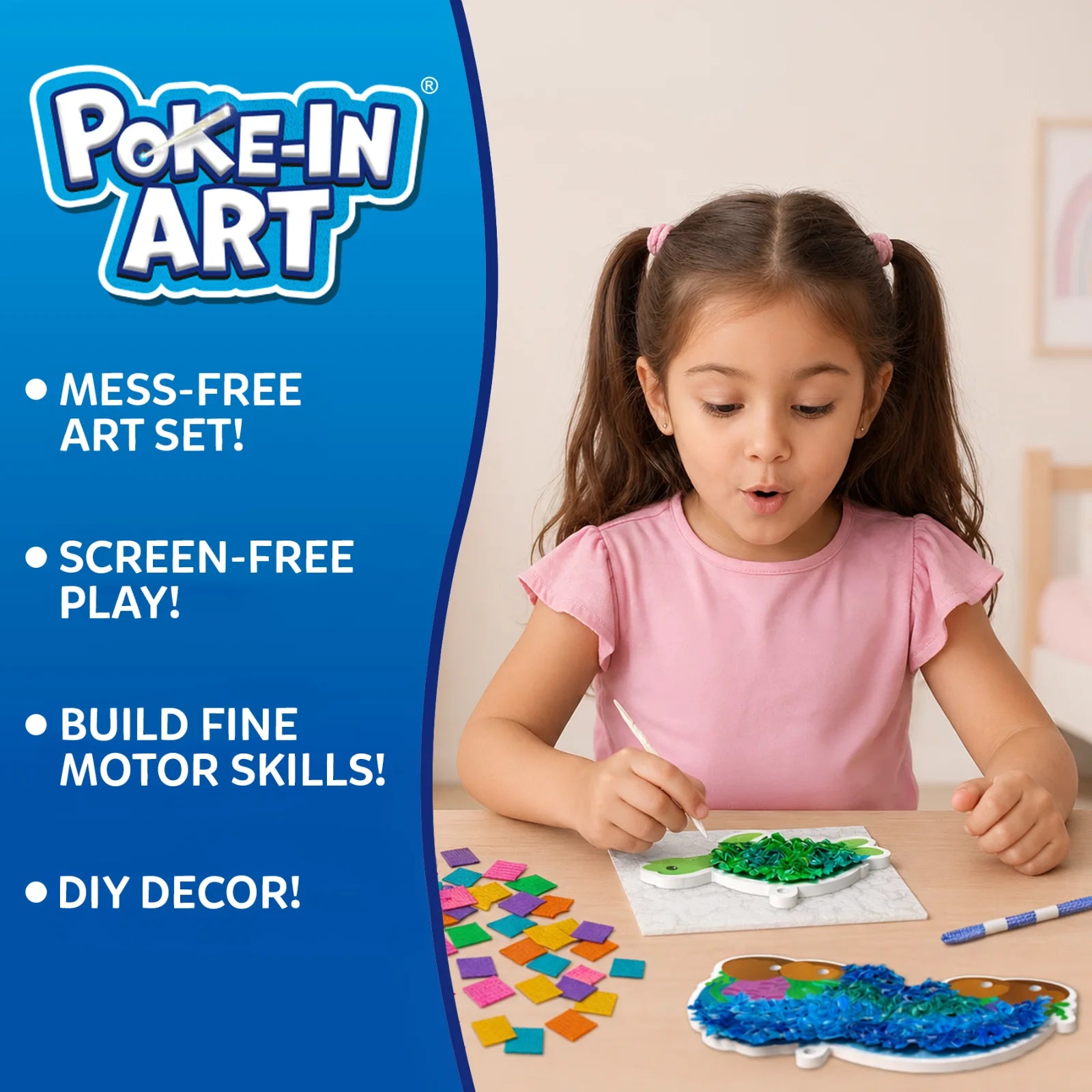 Skillmatics Poke-in Art Underwater Animals kit creativo animali marini