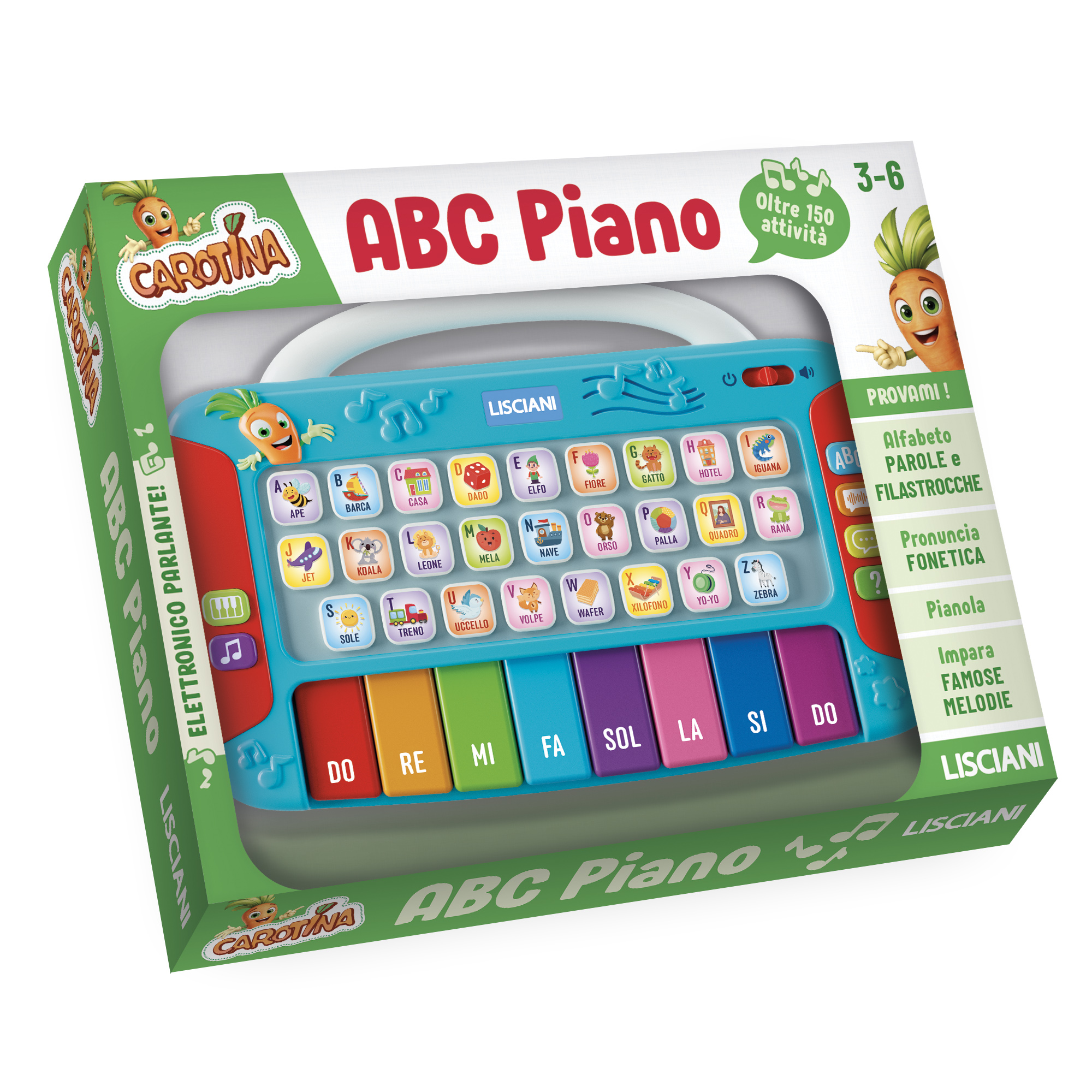 Lisciani Carotina ABC Piano gioco elettronico alfabeto