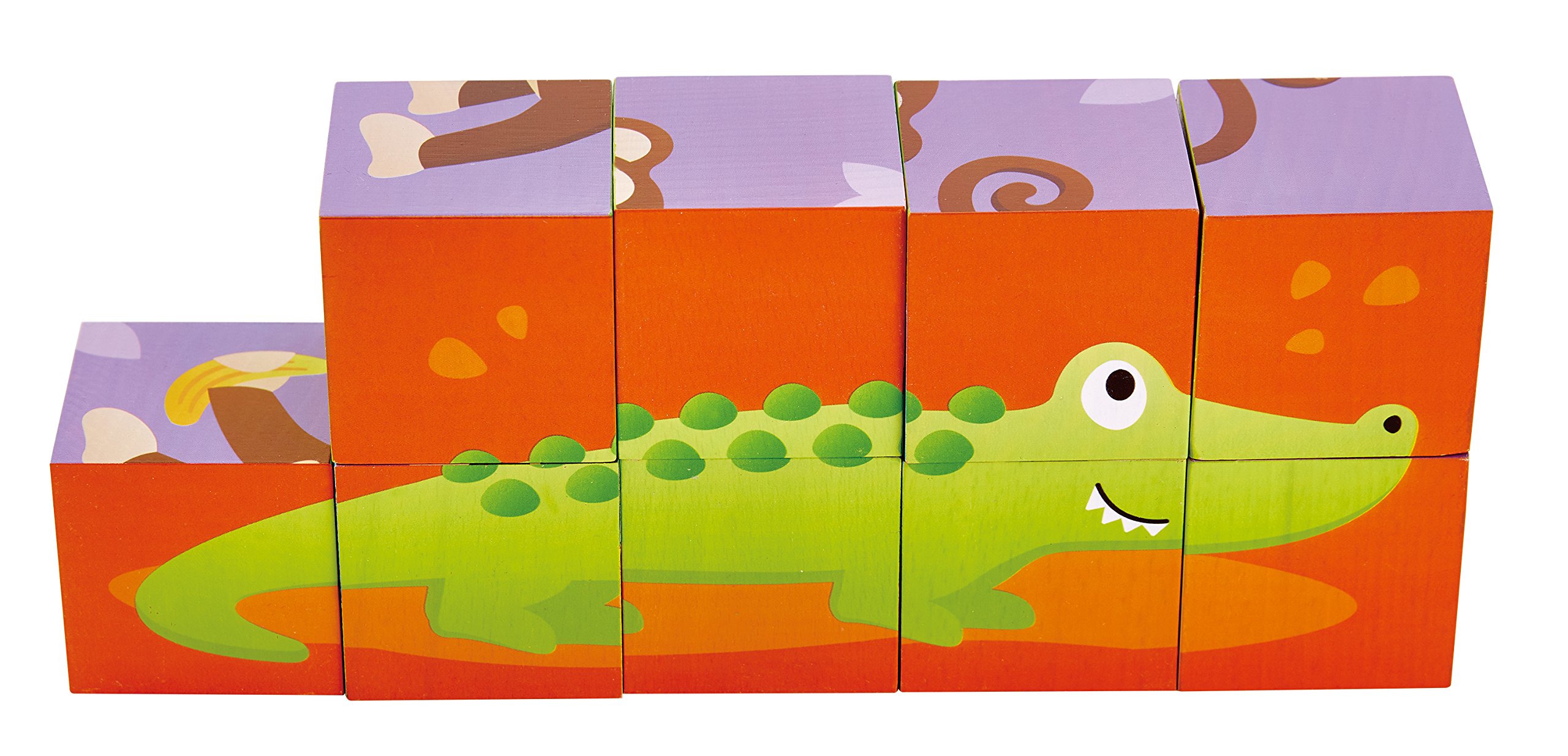 Hape E1619 puzzle in legno Papaveri Rossi con pomelli