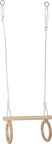smallfoot 11909 trapezio con anelli legno regolabile