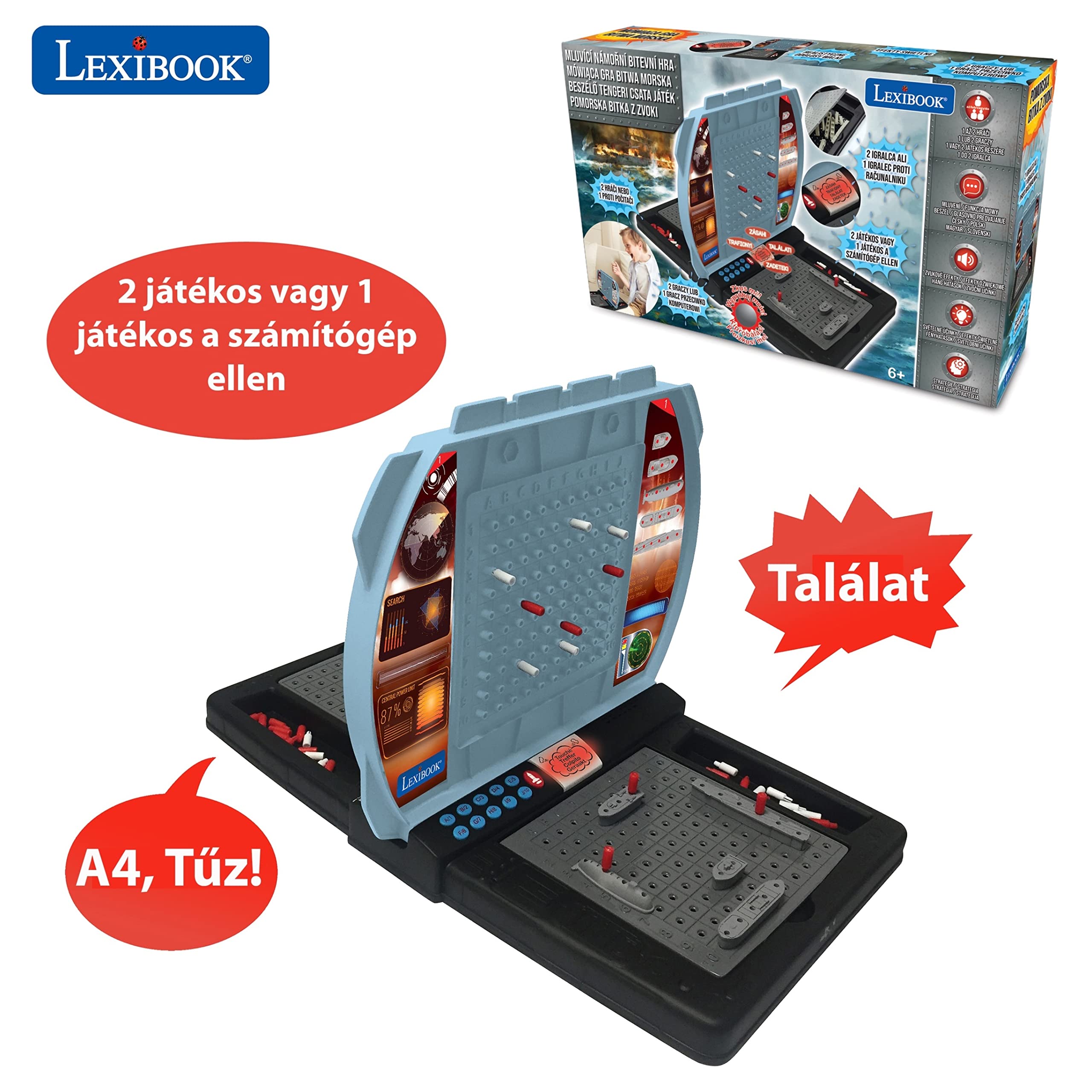 Lexibook GT2800i2 Battaglia Navale gioco elettronico parlante