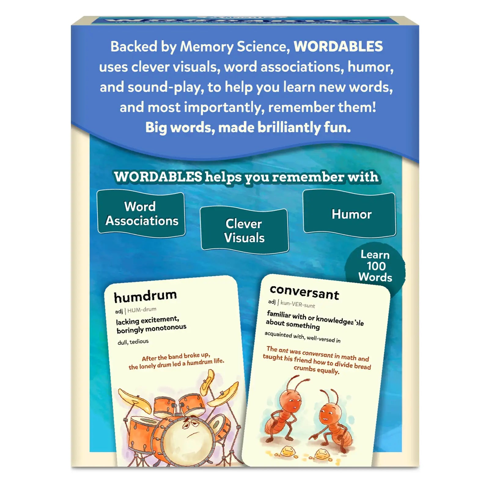 Skillmatics Wordables Level 2 flashcard vocabolario 10+ anni