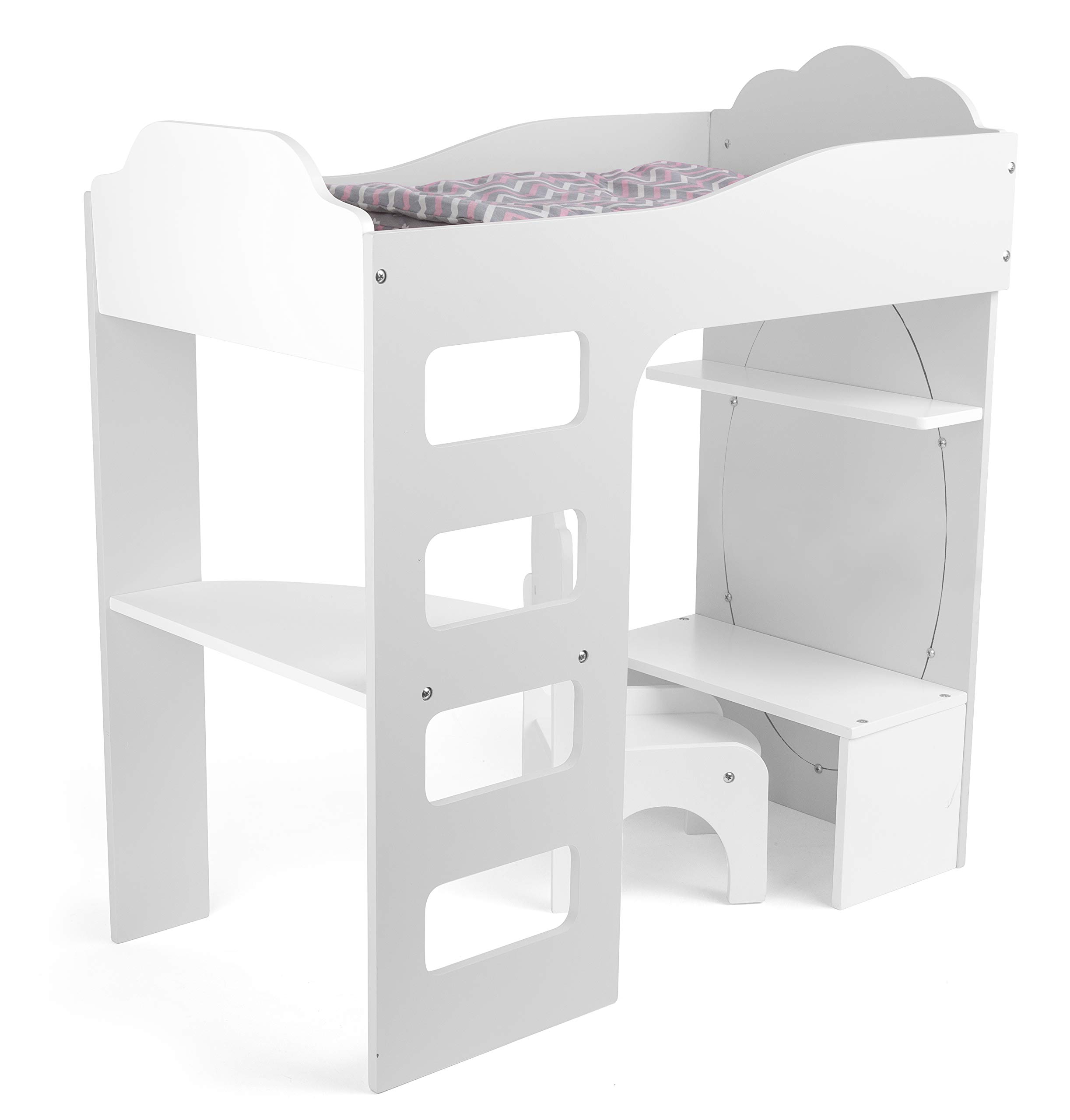 smallfoot 12023 letto a baldacchino per bambole stelle