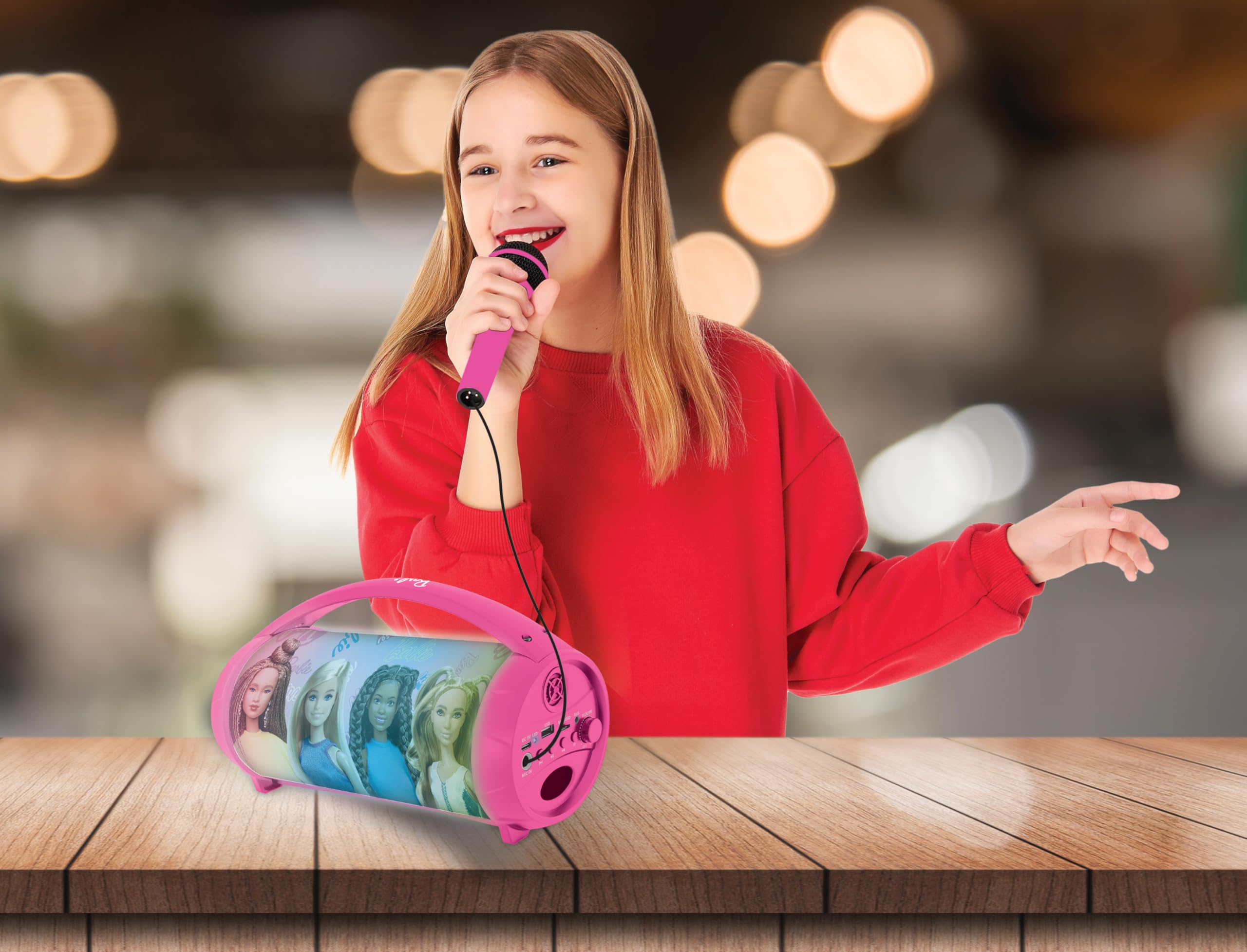 Lexibook Barbie BTP585BBZ cassa bluetooth karaoke rosa